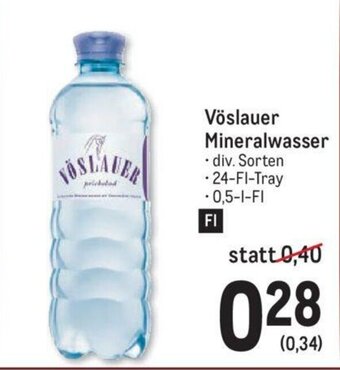 Metro Voslauer Mineralwasser Angebot
