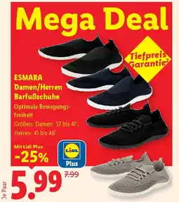 Lidl Esmara damen/herren barfußschuhe Angebot