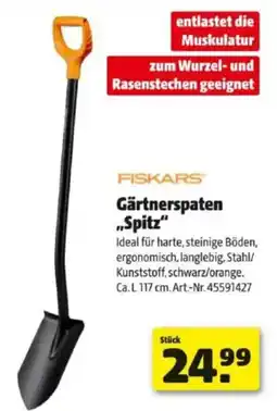 Hagebau Gärtnerspaten Spitz Angebot