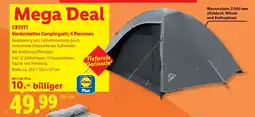 Lidl Crivit verdunkeltes campingzelt, 4 personen Angebot