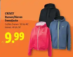 Lidl Crivit damen/herren sweatjacke Angebot