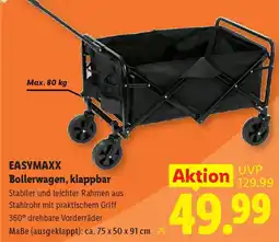 Lidl Easymaxx bollerwagen, klappbar Angebot