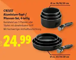 Lidl CRIVIT Aluminium-Topf-/ Pfannen-Set Angebot
