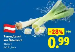 Lidl Porree/lauch aus österreich Angebot