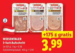 Lidl Wiesentaler 3-fach aufschnitt Angebot