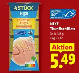Lidl NIXe ThunfischFilets Angebot