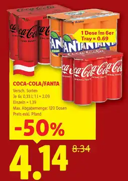 Lidl Coca-cola/fanta Angebot