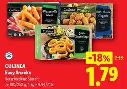 Lidl Culinea easy snacks Angebot