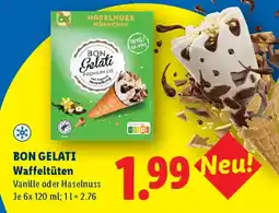 Lidl Bon gelati waffeltüten Angebot