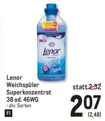 Metro Lenor Weichspuler Superkonzentrat 38 od. 46WG Angebot