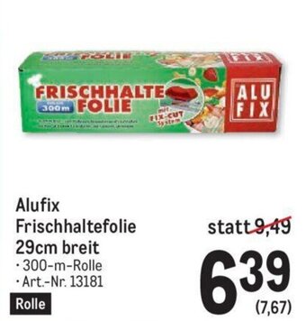 Metro Alufix Frischhaltefolie 29cm breit Angebot