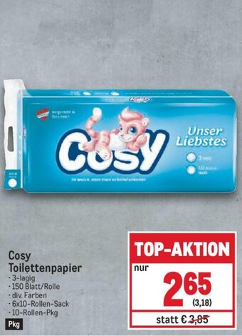 Metro Cosy Toilettenpapier Angebot