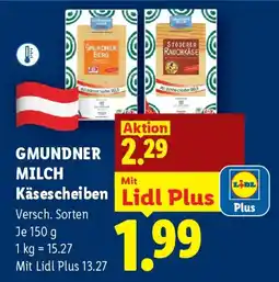 Lidl Gmundner milch käsescheiben Angebot
