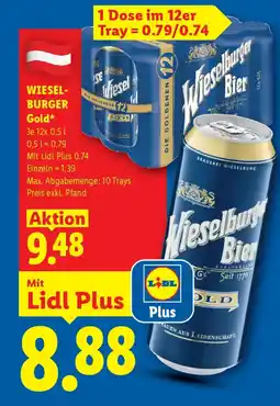 Lidl Wiesel burger gold Angebot