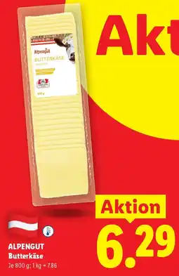 Lidl Alpengut butterkäse Angebot