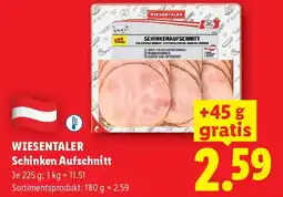 Lidl Wiesentaler schinken aufschnitt Angebot