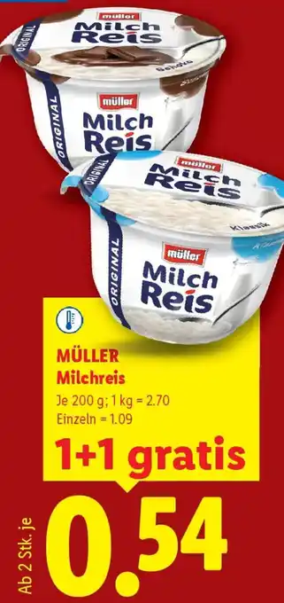 Lidl Müller milchreis Angebot