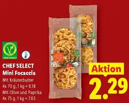 Lidl CHEF SELECT Mini Focaccia Angebot