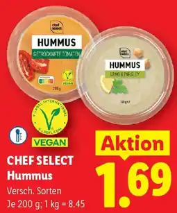 Lidl Chef select Hummus Angebot