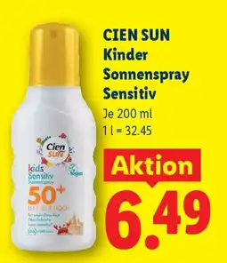 Lidl Cien sun kinder sonnenspray sensitiv Angebot