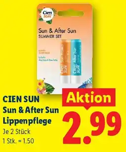 Lidl Cien sun sun & after sun lippenpflege Angebot