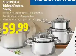 Lidl Silvercrest edelstahl topfset 5-teilig Angebot