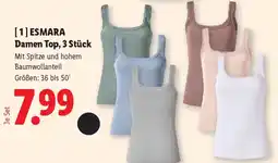 Lidl Esmara damen top 3 stück Angebot