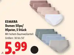 Lidl Esmara damen slips/ hipster Angebot