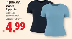Lidl Esmara damen rippshirt Angebot