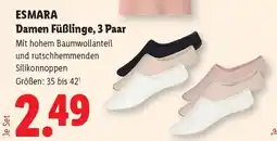 Lidl Esmara damen füßlinge Angebot