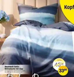 Reiter Baumwoll-satin- bettwäsche mit zipp Angebot