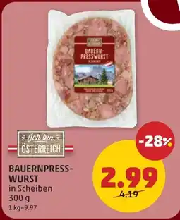 PENNY Bauernpresswurst Angebot