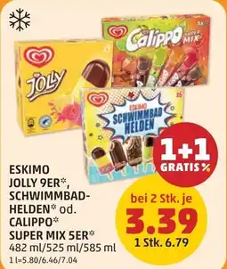 PENNY Eskimo jolly schwimmbad- helden od. calippo super mix Angebot