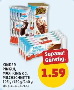 PENNY Kinder pingui maxi king od. milchschnitte Angebot
