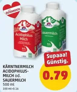 PENNY Kärntnermilch acidophilus- milch od. sauermilch Angebot