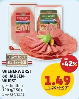 PENNY Wienerwurst od. jausen- wurst Angebot