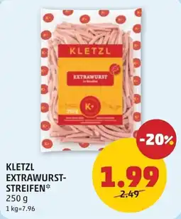 PENNY Kletzl extrawurst- streifen Angebot