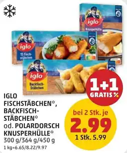 PENNY Iglo fischstäbchen backfisch- stäbchen od. polardorsch knusperhülle Angebot