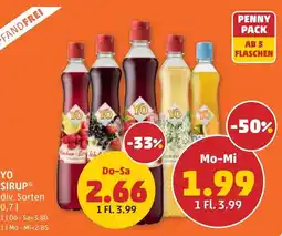 PENNY Yo sirup Angebot