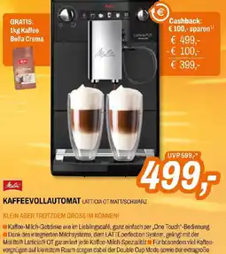 Expert Melitta Latticia OT matt/schwarz + 1kg Kaffee Angebot
