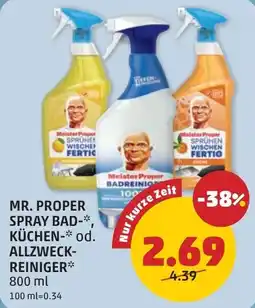 PENNY Mr. proper spray bad küchen od. allzweck- reiniger Angebot