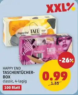 PENNY Happy end taschentücher- box Angebot