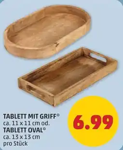 PENNY Tablett mit griff od. tablett oval Angebot