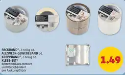 PENNY Packband allzweck-gewebeband od. kreppband od klebe-set Angebot