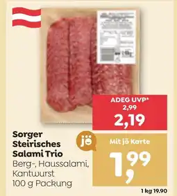 ADEG Sorger steirisches salami trio Angebot