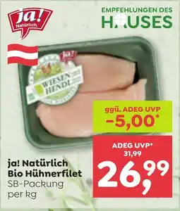 ADEG Ja! natürlich bio hühnerfilet Angebot