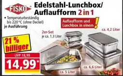 Norma FISKO Edelstahl-Lunchbox/Auflaufform 2 in 1 Angebot