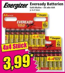 Norma Energizer Eveready Batterien Angebot