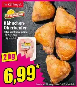 Norma Gut Langenhof Hähnchen-Oberkeulen Angebot