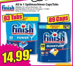 Norma Finish All in 1 Spülmaschinen Caps/Tabs Angebot